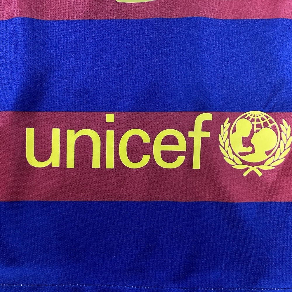 Nike FC Barcelona Dri-FIT Neymar Jr #11 Jersey Youth Small Qatar Airways UNICEF - Picture 8 of 16